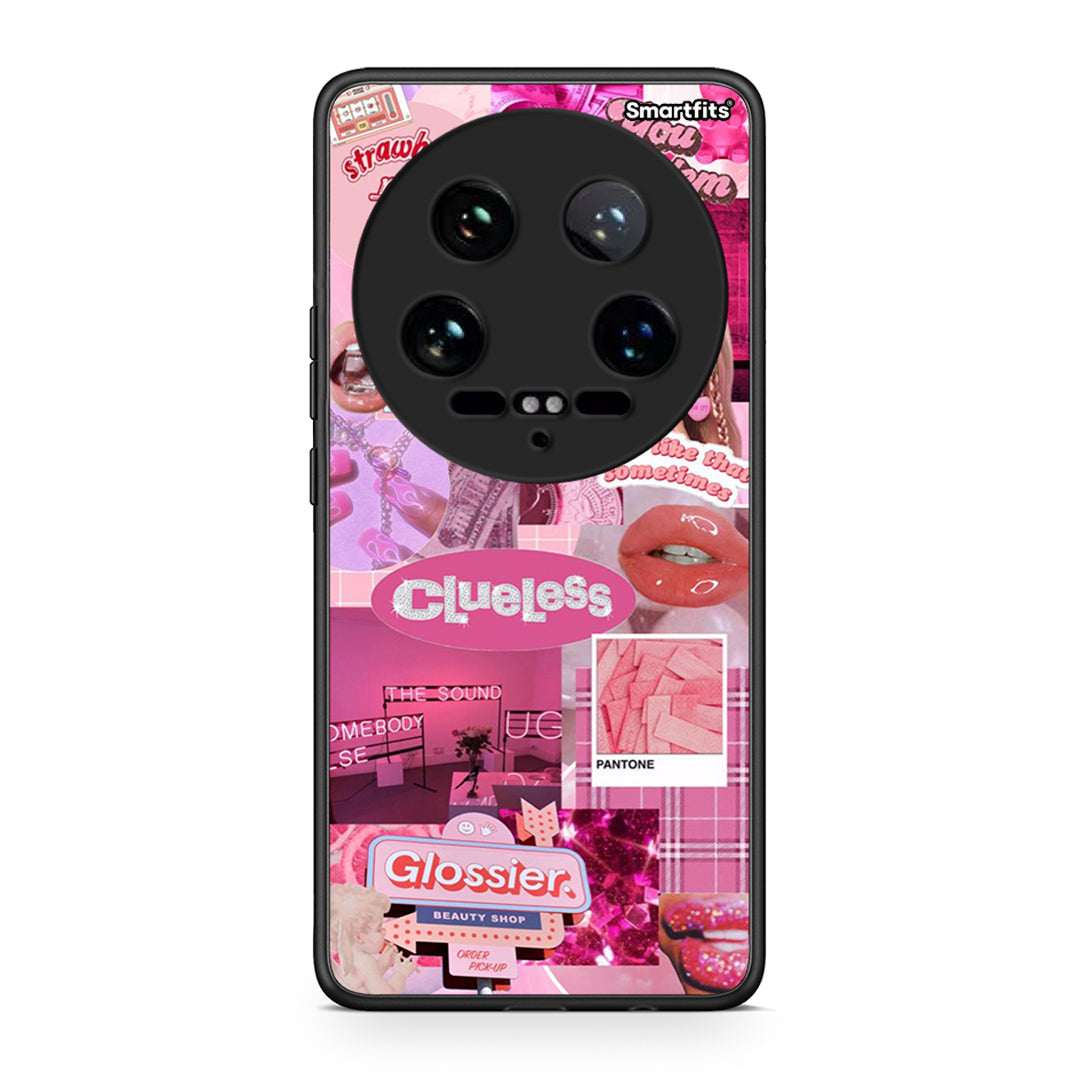 Xiaomi 14 Ultra Pink Love Θήκη Αγίου Βαλεντίνου από τη Smartfits με σχέδιο στο πίσω μέρος και μαύρο περίβλημα | Smartphone case with colorful back and black bezels by Smartfits