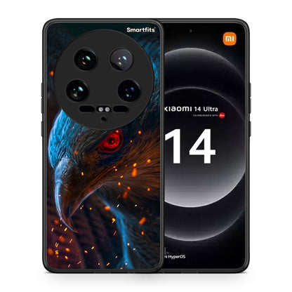 Θήκη Xiaomi 14 Ultra Eagle PopArt από τη Smartfits με σχέδιο στο πίσω μέρος και μαύρο περίβλημα | Xiaomi 14 Ultra Eagle PopArt case with colorful back and black bezels