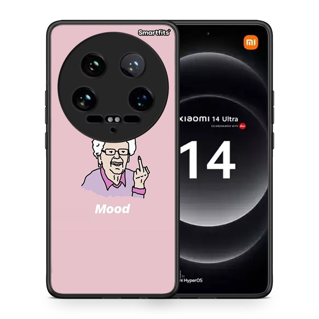 Θήκη Xiaomi 14 Ultra Mood PopArt από τη Smartfits με σχέδιο στο πίσω μέρος και μαύρο περίβλημα | Xiaomi 14 Ultra Mood PopArt case with colorful back and black bezels