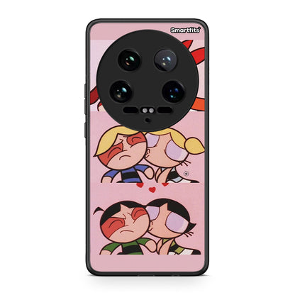 Xiaomi 14 Ultra Puff Love Θήκη Αγίου Βαλεντίνου από τη Smartfits με σχέδιο στο πίσω μέρος και μαύρο περίβλημα | Smartphone case with colorful back and black bezels by Smartfits