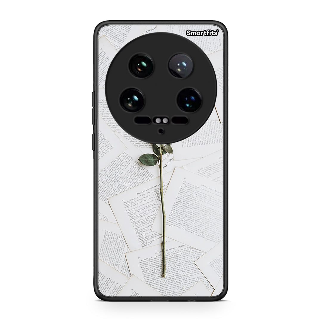 Xiaomi 14 Ultra Red Rose θήκη από τη Smartfits με σχέδιο στο πίσω μέρος και μαύρο περίβλημα | Smartphone case with colorful back and black bezels by Smartfits