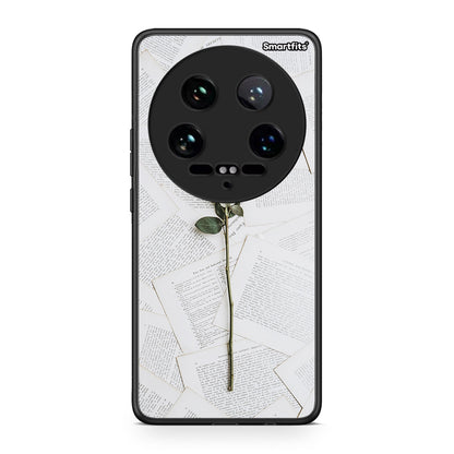 Xiaomi 14 Ultra Red Rose θήκη από τη Smartfits με σχέδιο στο πίσω μέρος και μαύρο περίβλημα | Smartphone case with colorful back and black bezels by Smartfits