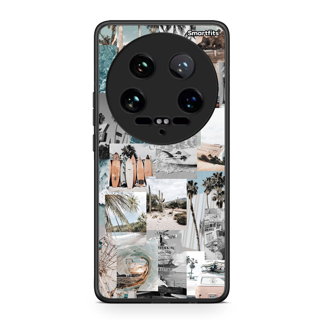 Xiaomi 14 Ultra Retro Beach Life Θήκη από τη Smartfits με σχέδιο στο πίσω μέρος και μαύρο περίβλημα | Smartphone case with colorful back and black bezels by Smartfits