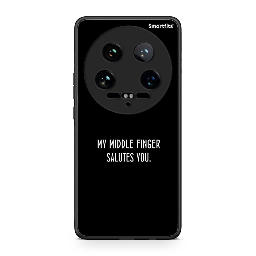 Xiaomi 14 Ultra Salute θήκη από τη Smartfits με σχέδιο στο πίσω μέρος και μαύρο περίβλημα | Smartphone case with colorful back and black bezels by Smartfits