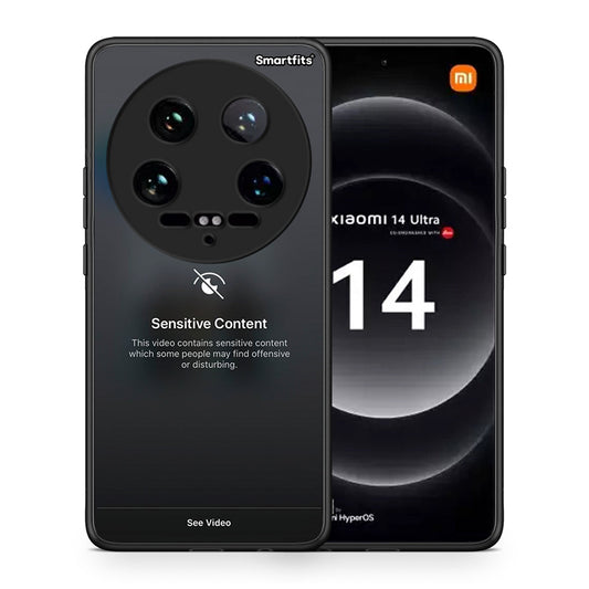Θήκη Xiaomi 14 Ultra Sensitive Content από τη Smartfits με σχέδιο στο πίσω μέρος και μαύρο περίβλημα | Xiaomi 14 Ultra Sensitive Content case with colorful back and black bezels