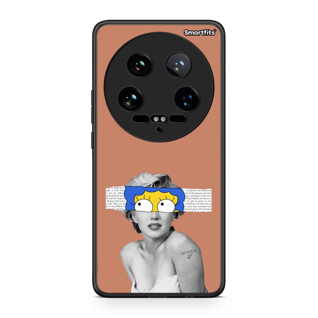 Xiaomi 14 Ultra Sim Merilyn θήκη από τη Smartfits με σχέδιο στο πίσω μέρος και μαύρο περίβλημα | Smartphone case with colorful back and black bezels by Smartfits