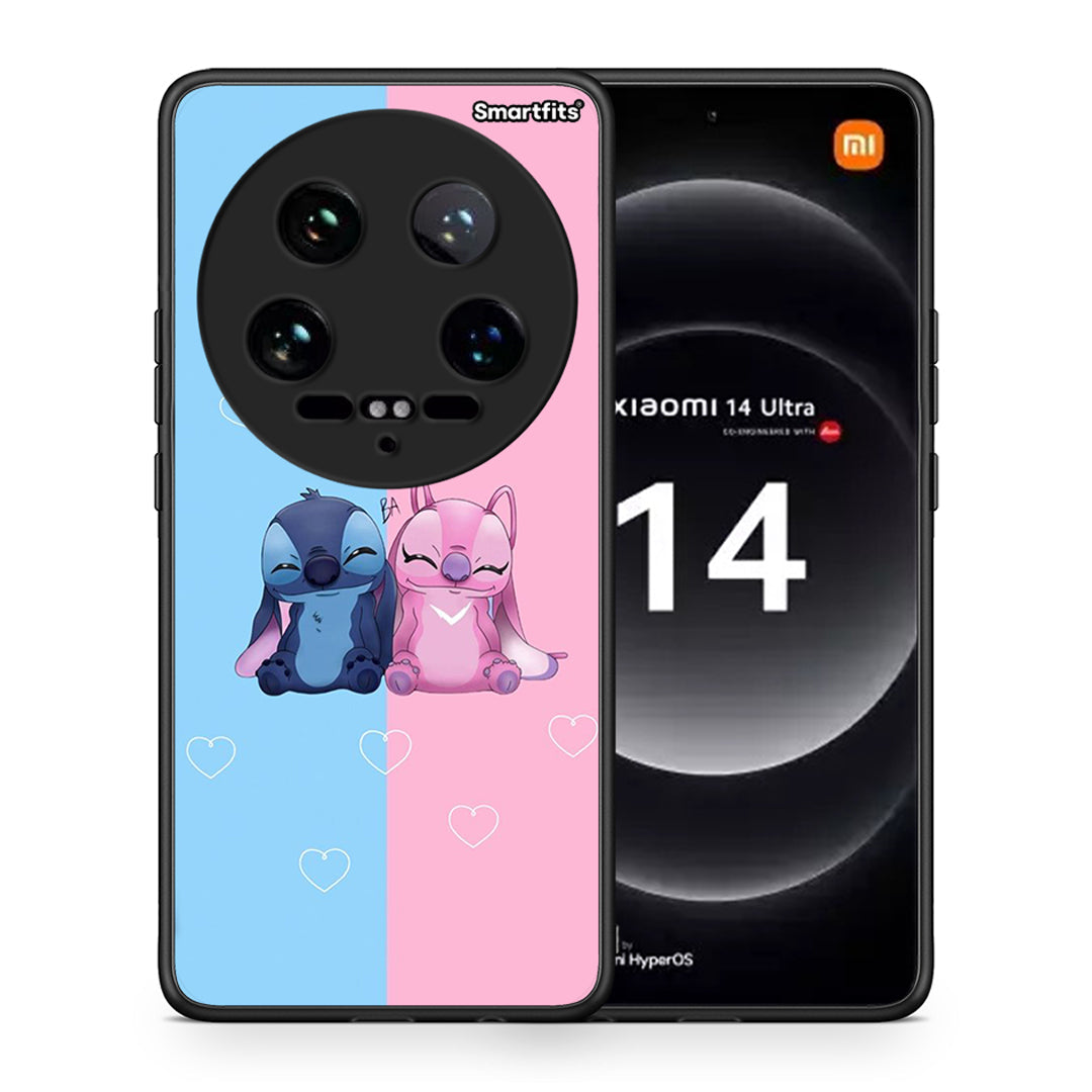 Θήκη Xiaomi 14 Ultra Stitch And Angel από τη Smartfits με σχέδιο στο πίσω μέρος και μαύρο περίβλημα | Xiaomi 14 Ultra Stitch And Angel case with colorful back and black bezels