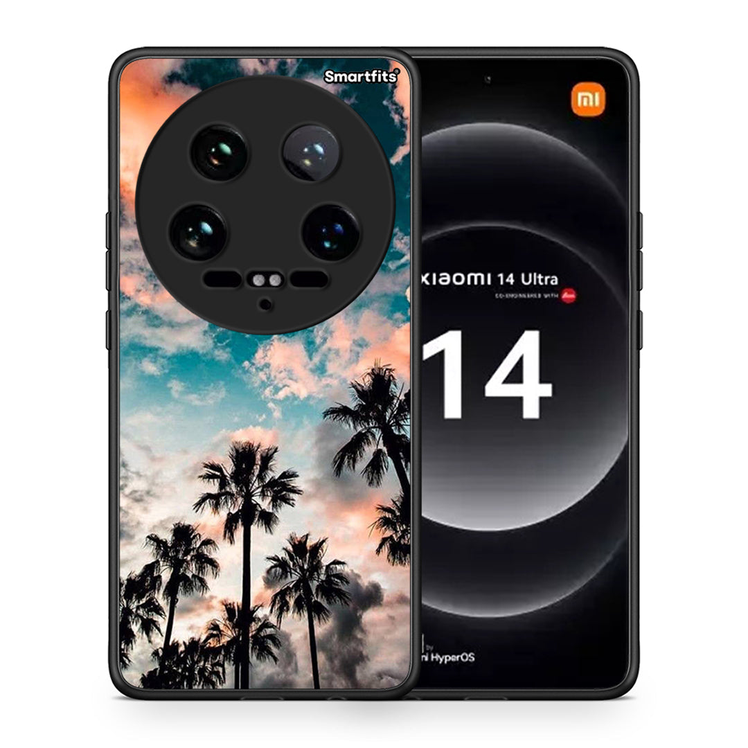 Θήκη Xiaomi 14 Ultra Sky Summer από τη Smartfits με σχέδιο στο πίσω μέρος και μαύρο περίβλημα | Xiaomi 14 Ultra Sky Summer case with colorful back and black bezels