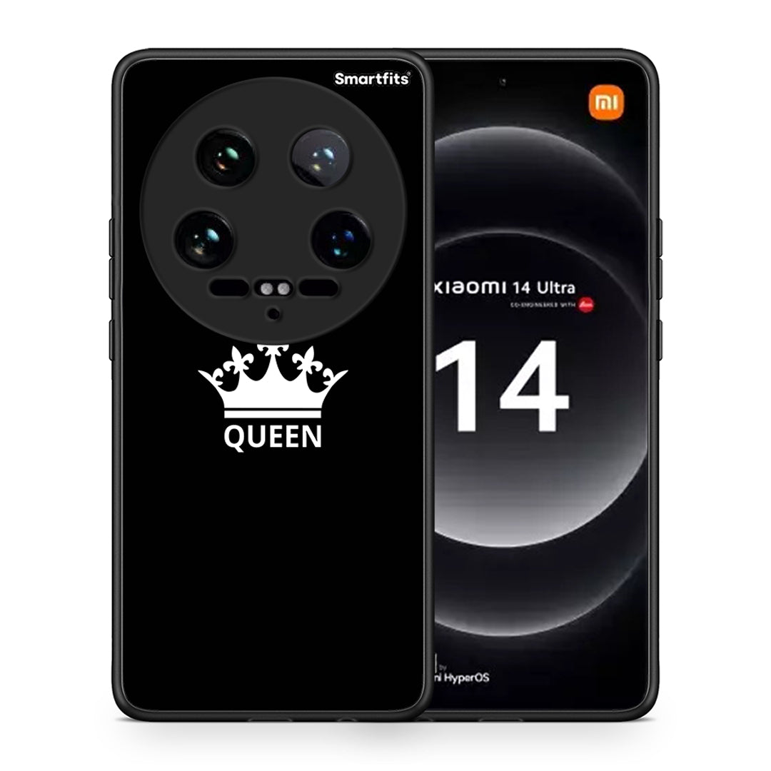 Θήκη Xiaomi 14 Ultra Queen Valentine από τη Smartfits με σχέδιο στο πίσω μέρος και μαύρο περίβλημα | Xiaomi 14 Ultra Queen Valentine case with colorful back and black bezels