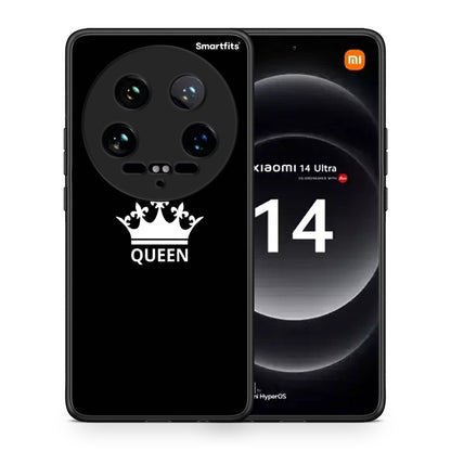 Θήκη Xiaomi 14 Ultra Queen Valentine από τη Smartfits με σχέδιο στο πίσω μέρος και μαύρο περίβλημα | Xiaomi 14 Ultra Queen Valentine case with colorful back and black bezels