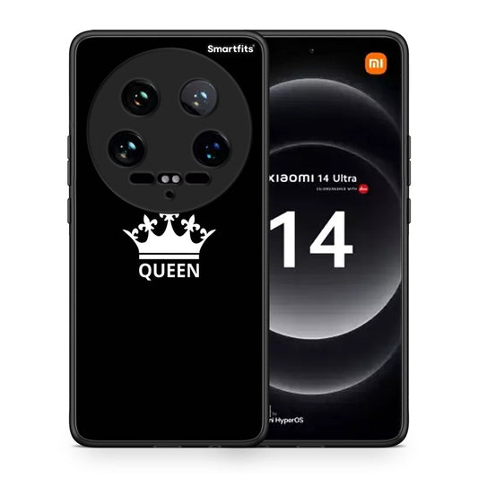 Θήκη Xiaomi 14 Ultra Queen Valentine από τη Smartfits με σχέδιο στο πίσω μέρος και μαύρο περίβλημα | Xiaomi 14 Ultra Queen Valentine case with colorful back and black bezels