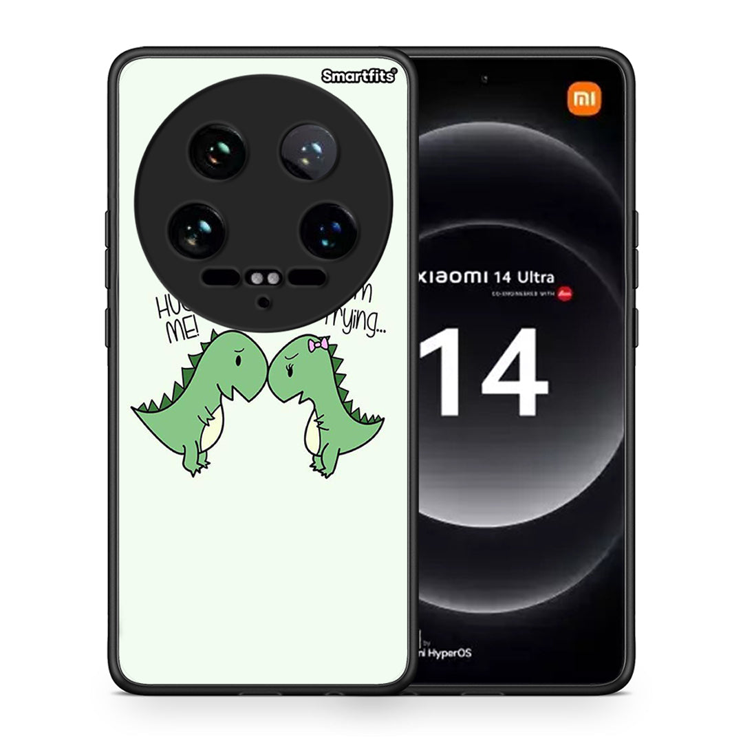 Θήκη Xiaomi 14 Ultra Rex Valentine από τη Smartfits με σχέδιο στο πίσω μέρος και μαύρο περίβλημα | Xiaomi 14 Ultra Rex Valentine case with colorful back and black bezels