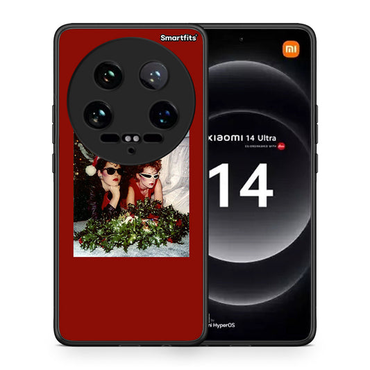 Θήκη Xiaomi 14 Ultra Waiting For Xmas από τη Smartfits με σχέδιο στο πίσω μέρος και μαύρο περίβλημα | Xiaomi 14 Ultra Waiting For Xmas case with colorful back and black bezels