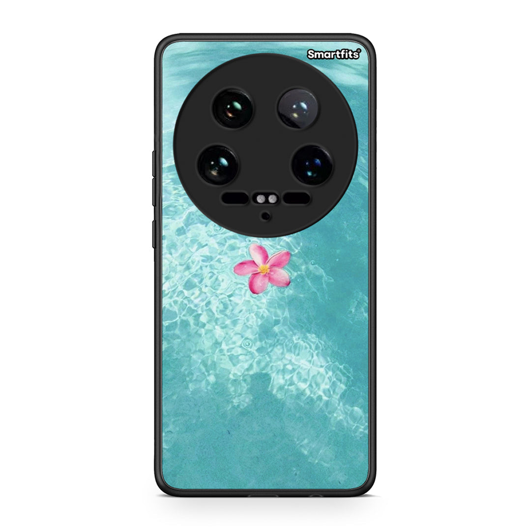 Xiaomi 14 Ultra Water Flower Θήκη από τη Smartfits με σχέδιο στο πίσω μέρος και μαύρο περίβλημα | Smartphone case with colorful back and black bezels by Smartfits