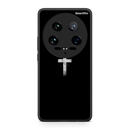 Xiaomi 14 Ultra White Cross θήκη από τη Smartfits με σχέδιο στο πίσω μέρος και μαύρο περίβλημα | Smartphone case with colorful back and black bezels by Smartfits