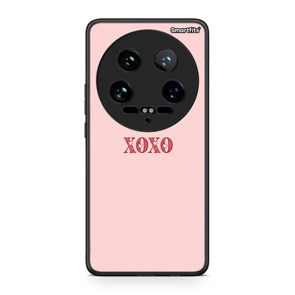 Xiaomi 14 Ultra XOXO Love θήκη από τη Smartfits με σχέδιο στο πίσω μέρος και μαύρο περίβλημα | Smartphone case with colorful back and black bezels by Smartfits