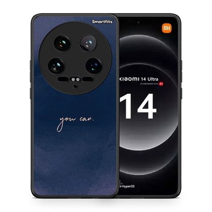 Θήκη Xiaomi 14 Ultra You Can από τη Smartfits με σχέδιο στο πίσω μέρος και μαύρο περίβλημα | Xiaomi 14 Ultra You Can case with colorful back and black bezels