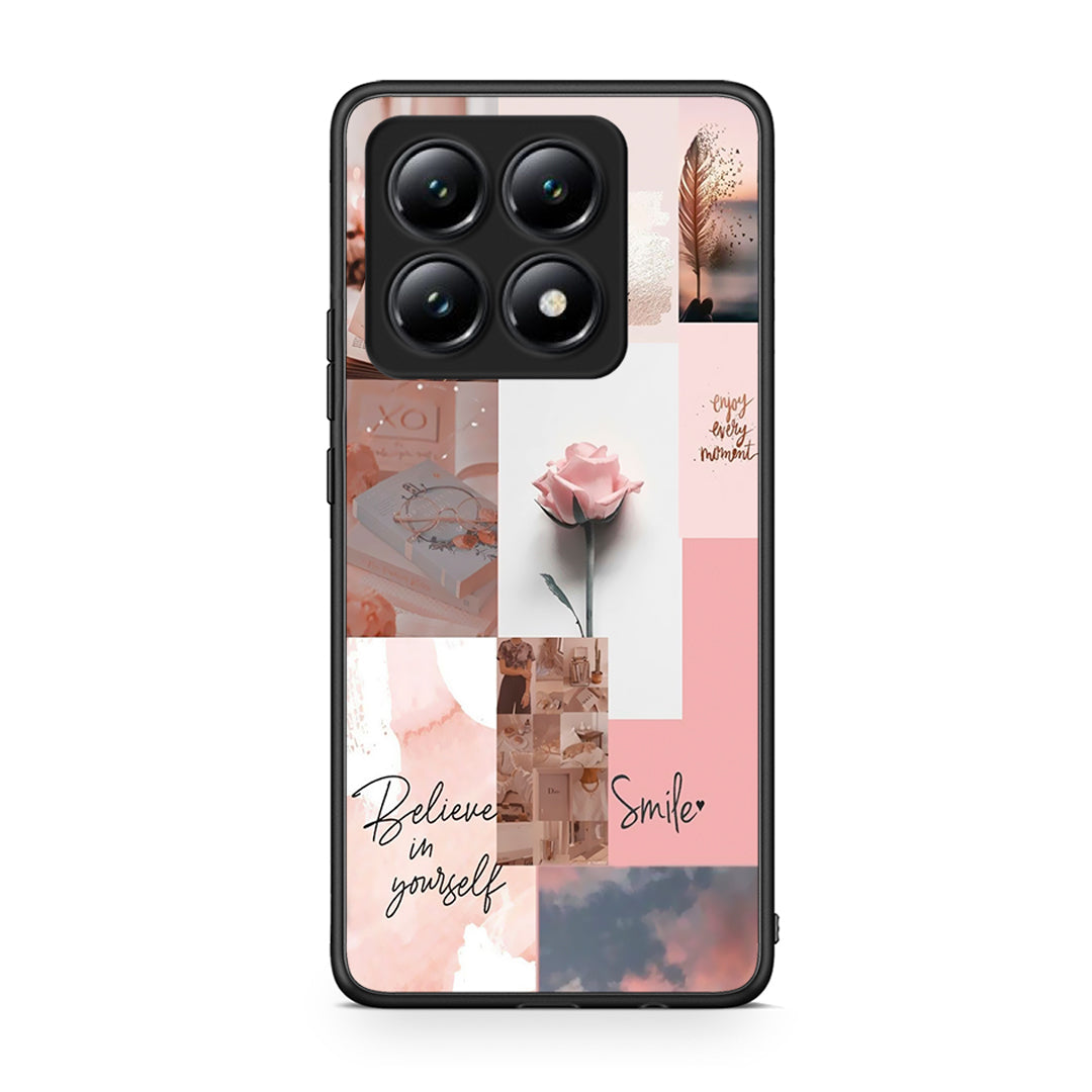 Xiaomi 14T Aesthetic Collage θήκη από τη Smartfits με σχέδιο στο πίσω μέρος και μαύρο περίβλημα | Smartphone case with colorful back and black bezels by Smartfits