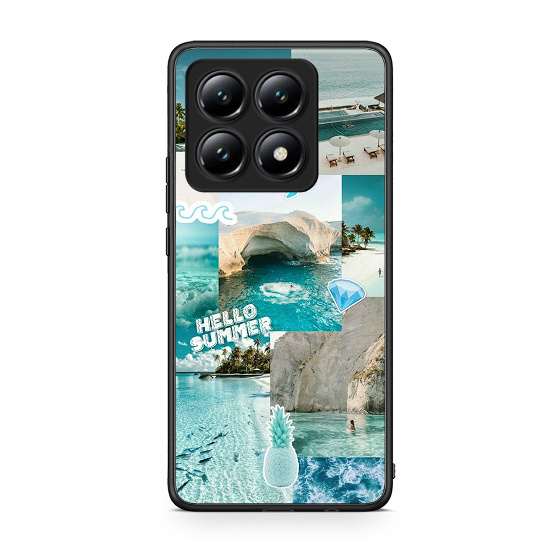 Xiaomi 14T Aesthetic Summer Θήκη από τη Smartfits με σχέδιο στο πίσω μέρος και μαύρο περίβλημα | Smartphone case with colorful back and black bezels by Smartfits