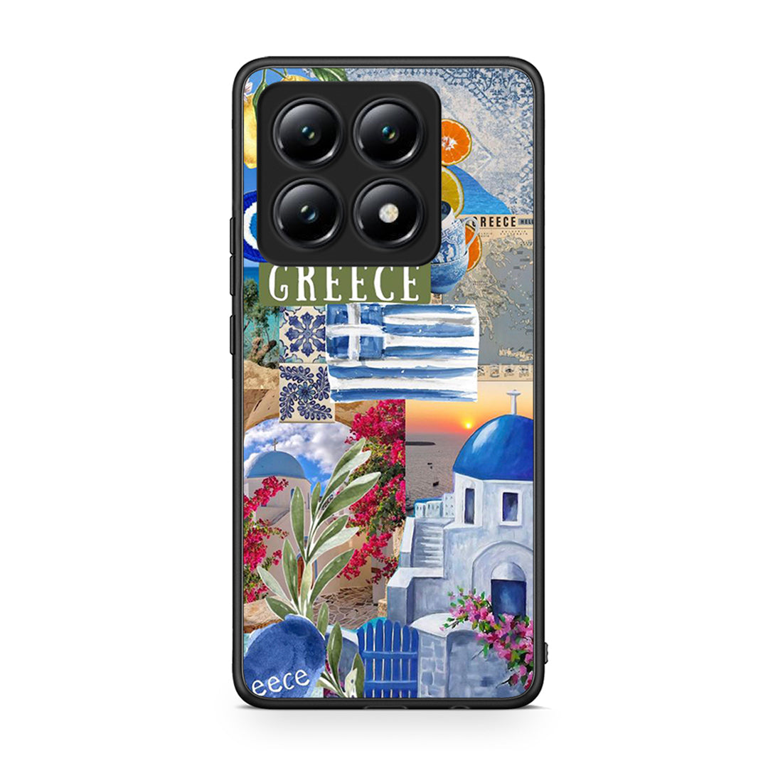 Xiaomi 14T All Greek Θήκη από τη Smartfits με σχέδιο στο πίσω μέρος και μαύρο περίβλημα | Smartphone case with colorful back and black bezels by Smartfits
