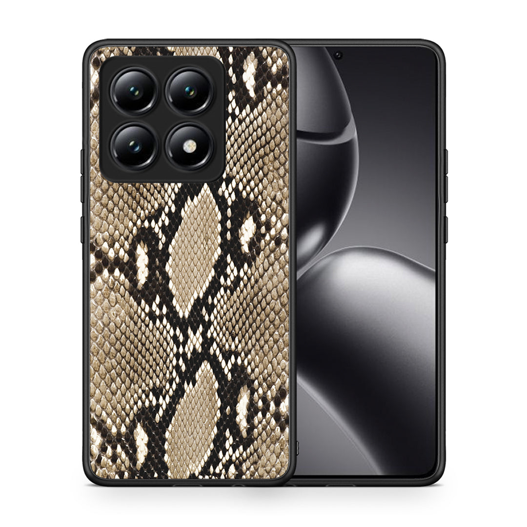 Θήκη Xiaomi 14T Fashion Snake Animal από τη Smartfits με σχέδιο στο πίσω μέρος και μαύρο περίβλημα | Xiaomi 14T Fashion Snake Animal case with colorful back and black bezels