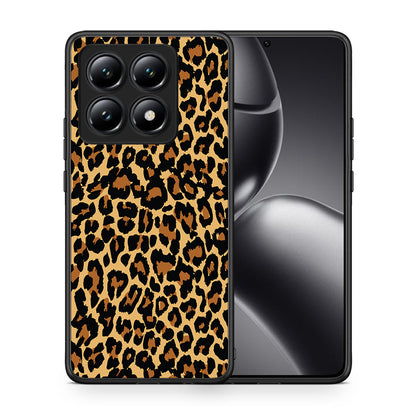 Θήκη Xiaomi 14T Leopard Animal από τη Smartfits με σχέδιο στο πίσω μέρος και μαύρο περίβλημα | Xiaomi 14T Leopard Animal case with colorful back and black bezels