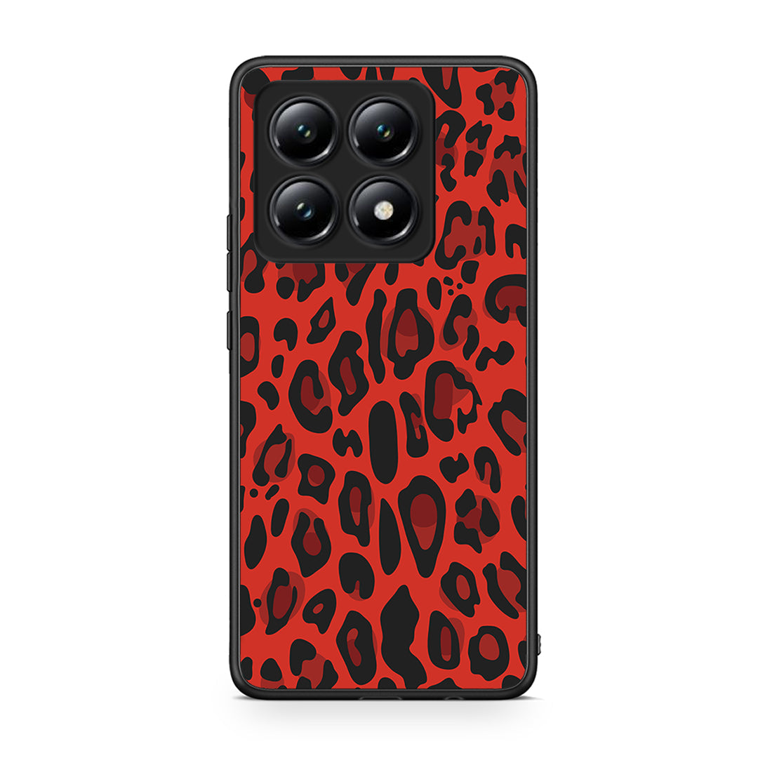 4 - Xiaomi 14T Red Leopard Animal case, cover, bumper