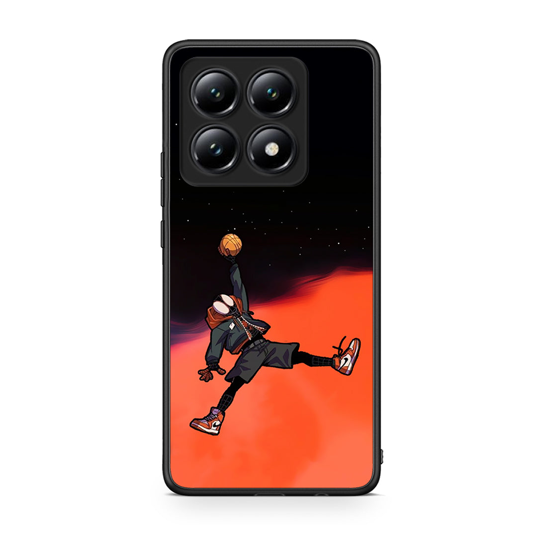 Xiaomi 14T Basketball Hero θήκη από τη Smartfits με σχέδιο στο πίσω μέρος και μαύρο περίβλημα | Smartphone case with colorful back and black bezels by Smartfits