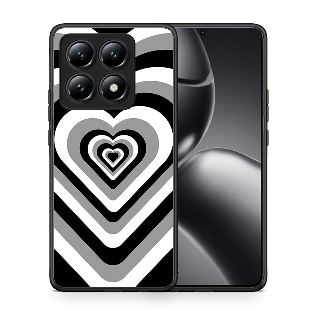 Θήκη Xiaomi 14T Black Hearts από τη Smartfits με σχέδιο στο πίσω μέρος και μαύρο περίβλημα | Xiaomi 14T Black Hearts case with colorful back and black bezels