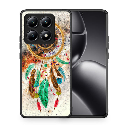 Θήκη Xiaomi 14T DreamCatcher Boho από τη Smartfits με σχέδιο στο πίσω μέρος και μαύρο περίβλημα | Xiaomi 14T DreamCatcher Boho case with colorful back and black bezels