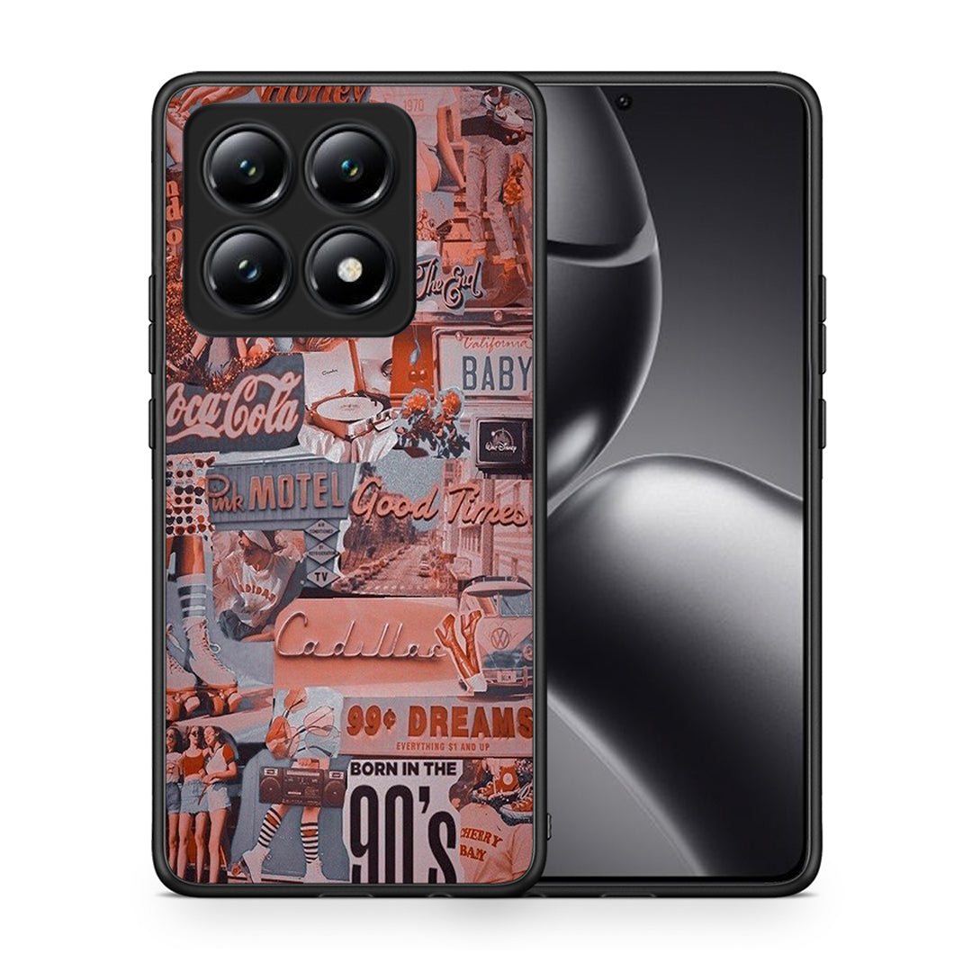 Θήκη Xiaomi 14T Born In 90s από τη Smartfits με σχέδιο στο πίσω μέρος και μαύρο περίβλημα | Xiaomi 14T Born In 90s case with colorful back and black bezels