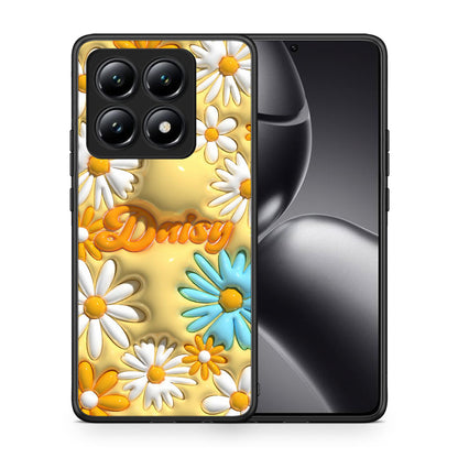 Θήκη Xiaomi 14T Bubble Daisies από τη Smartfits με σχέδιο στο πίσω μέρος και μαύρο περίβλημα | Xiaomi 14T Bubble Daisies case with colorful back and black bezels