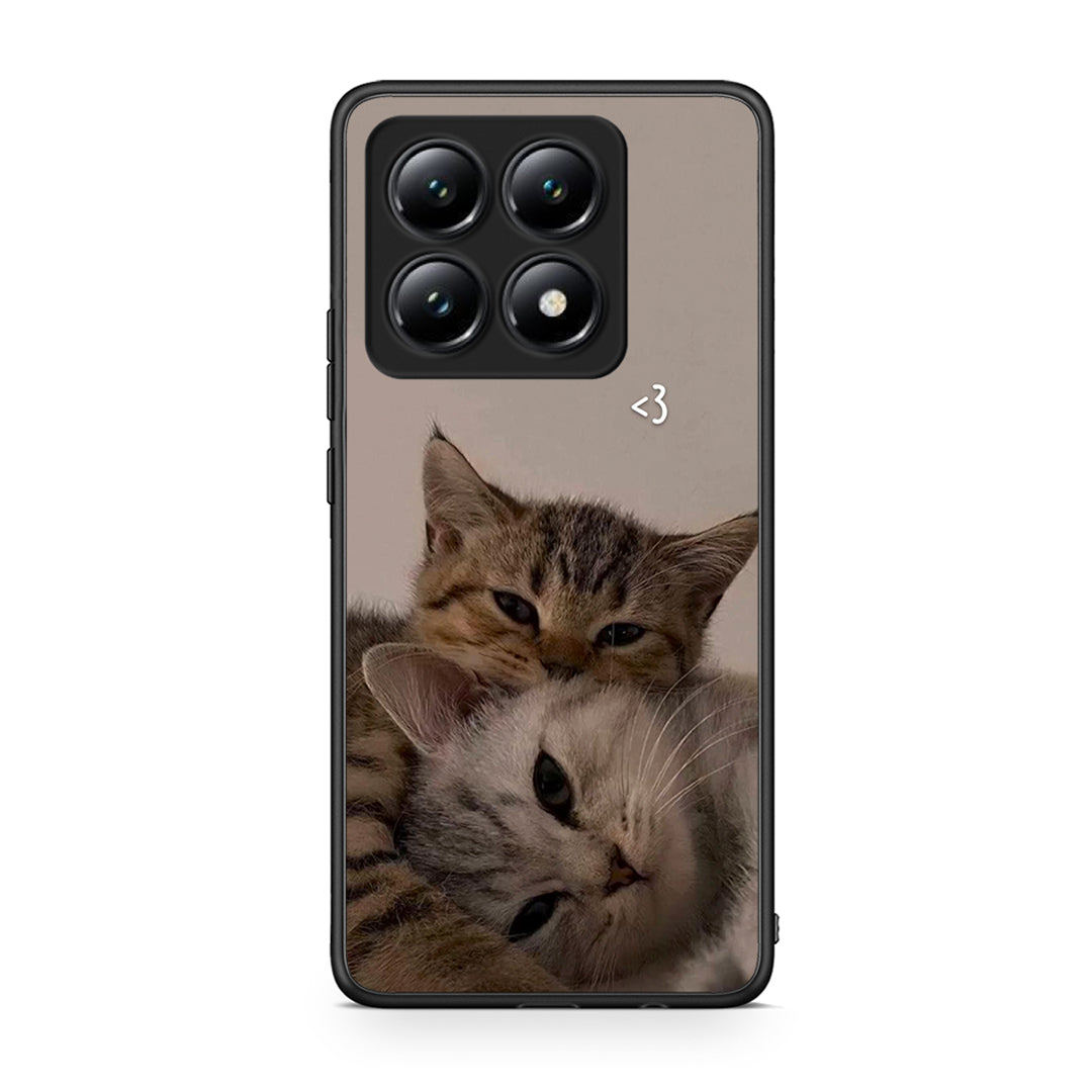 Xiaomi 14T Cats In Love Θήκη από τη Smartfits με σχέδιο στο πίσω μέρος και μαύρο περίβλημα | Smartphone case with colorful back and black bezels by Smartfits