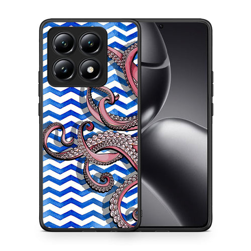 Θήκη Xiaomi 14T Chevron Devilfish από τη Smartfits με σχέδιο στο πίσω μέρος και μαύρο περίβλημα | Xiaomi 14T Chevron Devilfish case with colorful back and black bezels