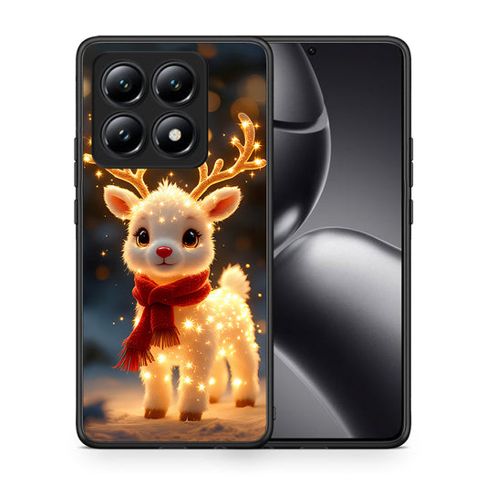 Θήκη Xiaomi 14T Christmas Cutie από τη Smartfits με σχέδιο στο πίσω μέρος και μαύρο περίβλημα | Xiaomi 14T Christmas Cutie case with colorful back and black bezels