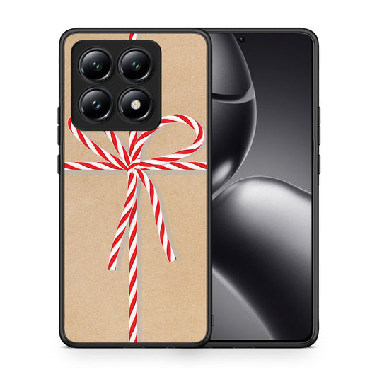Θήκη Xiaomi 14T Christmas Gift από τη Smartfits με σχέδιο στο πίσω μέρος και μαύρο περίβλημα | Xiaomi 14T Christmas Gift case with colorful back and black bezels