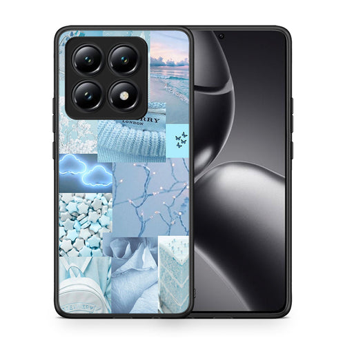 Θήκη Xiaomi 14T Ciel Aesthetic Collage από τη Smartfits με σχέδιο στο πίσω μέρος και μαύρο περίβλημα | Xiaomi 14T Ciel Aesthetic Collage case with colorful back and black bezels