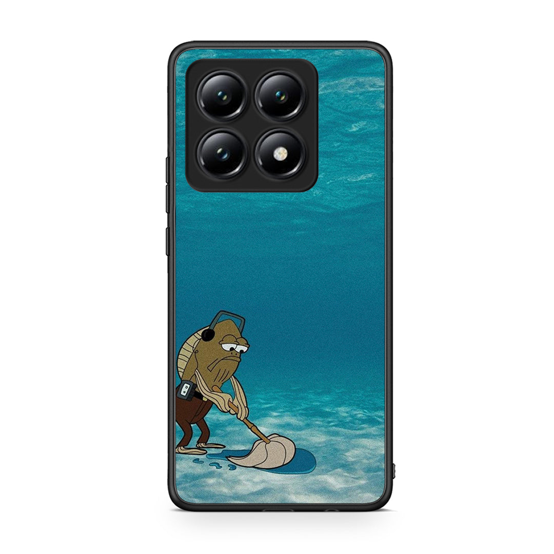 Xiaomi 14T Clean The Ocean Θήκη από τη Smartfits με σχέδιο στο πίσω μέρος και μαύρο περίβλημα | Smartphone case with colorful back and black bezels by Smartfits