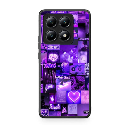 Xiaomi 14T Collage Stay Wild Θήκη Αγίου Βαλεντίνου από τη Smartfits με σχέδιο στο πίσω μέρος και μαύρο περίβλημα | Smartphone case with colorful back and black bezels by Smartfits