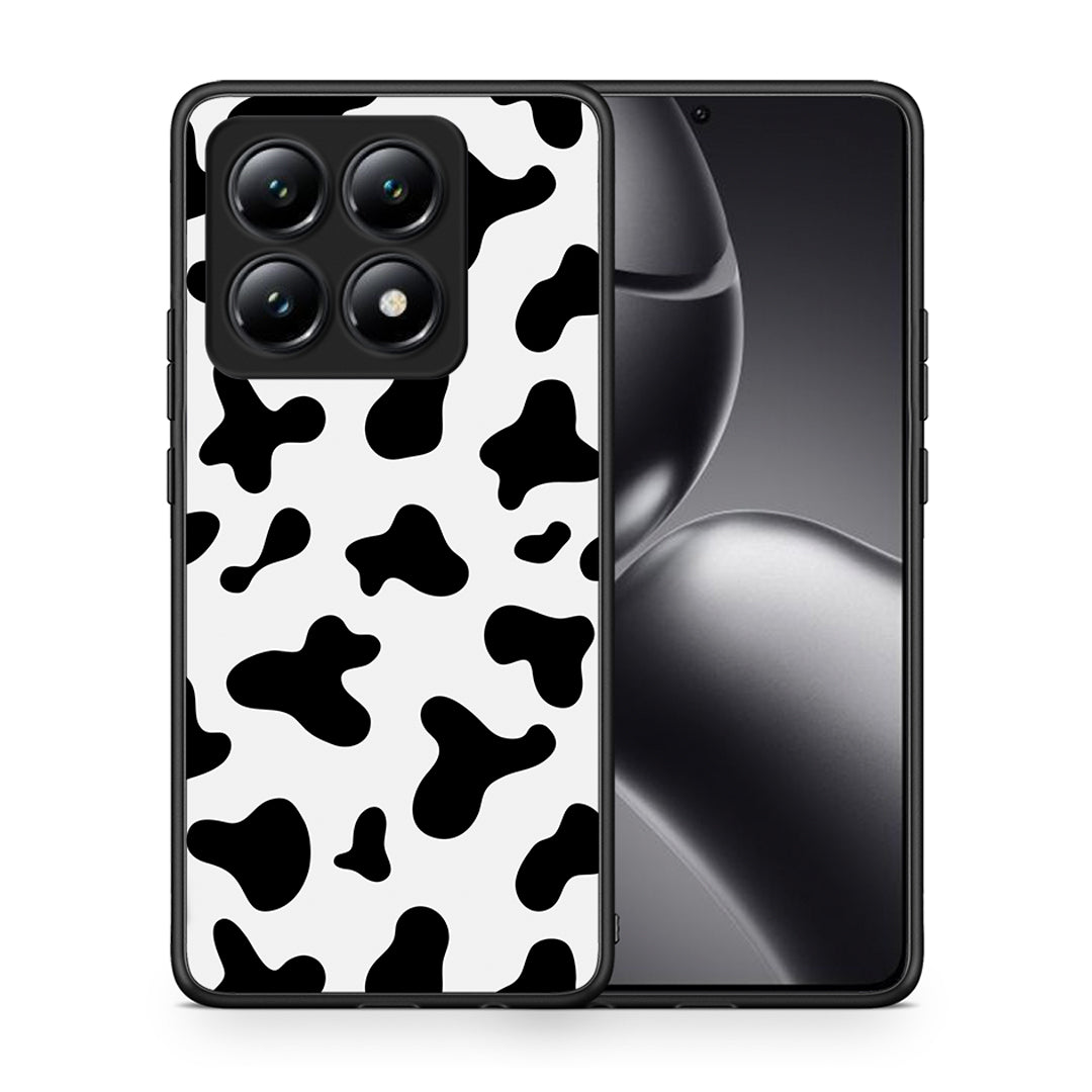 Θήκη Xiaomi 14T Cow Print από τη Smartfits με σχέδιο στο πίσω μέρος και μαύρο περίβλημα | Xiaomi 14T Cow Print case with colorful back and black bezels