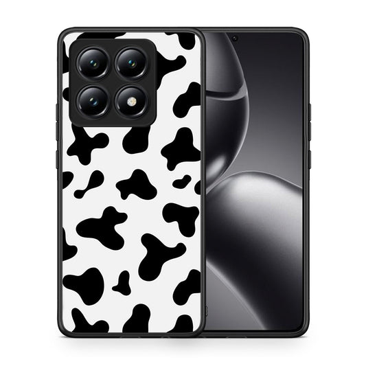 Θήκη Xiaomi 14T Cow Print από τη Smartfits με σχέδιο στο πίσω μέρος και μαύρο περίβλημα | Xiaomi 14T Cow Print case with colorful back and black bezels