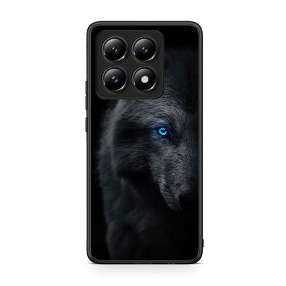 Xiaomi 14T Dark Wolf θήκη από τη Smartfits με σχέδιο στο πίσω μέρος και μαύρο περίβλημα | Smartphone case with colorful back and black bezels by Smartfits