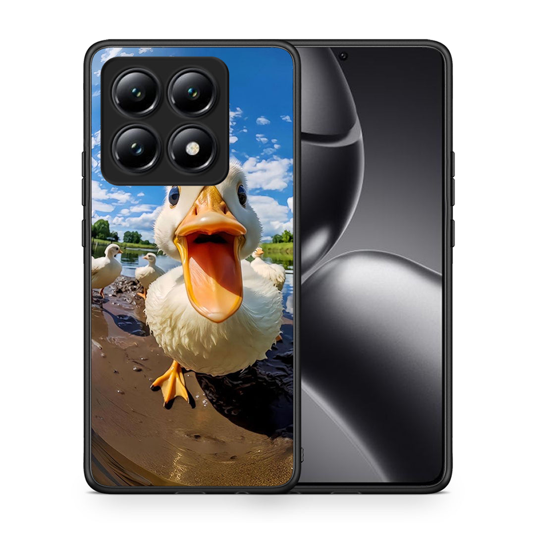 Θήκη Xiaomi 14T Duck Face από τη Smartfits με σχέδιο στο πίσω μέρος και μαύρο περίβλημα | Xiaomi 14T Duck Face case with colorful back and black bezels