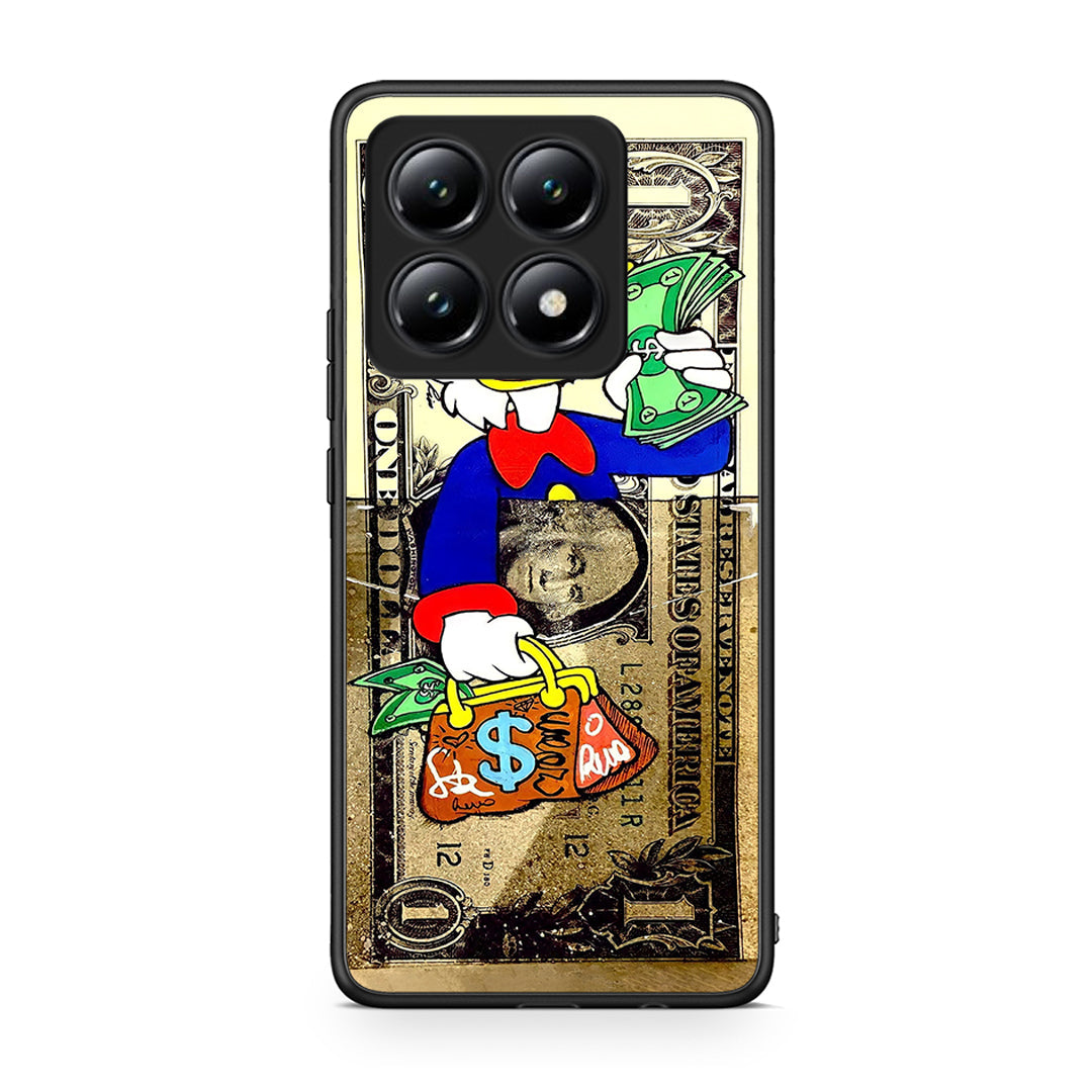 Xiaomi 14T Duck Money Θήκη από τη Smartfits με σχέδιο στο πίσω μέρος και μαύρο περίβλημα | Smartphone case with colorful back and black bezels by Smartfits