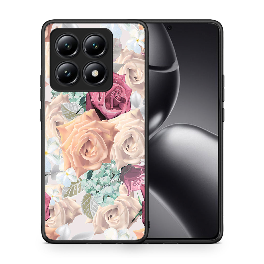 Θήκη Xiaomi 14T Bouquet Floral από τη Smartfits με σχέδιο στο πίσω μέρος και μαύρο περίβλημα | Xiaomi 14T Bouquet Floral case with colorful back and black bezels