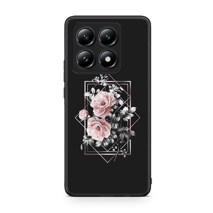 4 - Xiaomi 14T Frame Flower case, cover, bumper