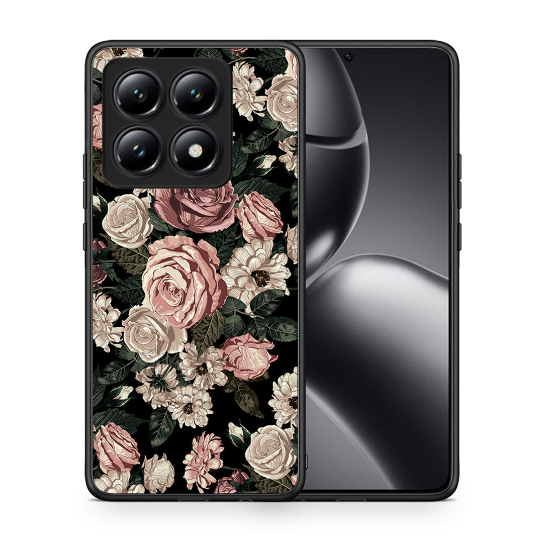 Θήκη Xiaomi 14T Wild Roses Flower από τη Smartfits με σχέδιο στο πίσω μέρος και μαύρο περίβλημα | Xiaomi 14T Wild Roses Flower case with colorful back and black bezels