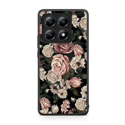 4 - Xiaomi 14T Wild Roses Flower case, cover, bumper