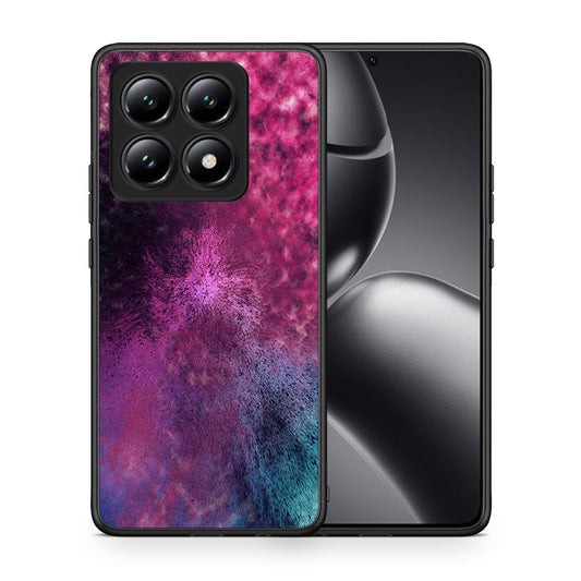 Θήκη Xiaomi 14T Aurora Galaxy από τη Smartfits με σχέδιο στο πίσω μέρος και μαύρο περίβλημα | Xiaomi 14T Aurora Galaxy case with colorful back and black bezels