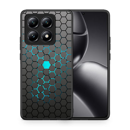 Θήκη Xiaomi 14T Hexagonal Geometric από τη Smartfits με σχέδιο στο πίσω μέρος και μαύρο περίβλημα | Xiaomi 14T Hexagonal Geometric case with colorful back and black bezels